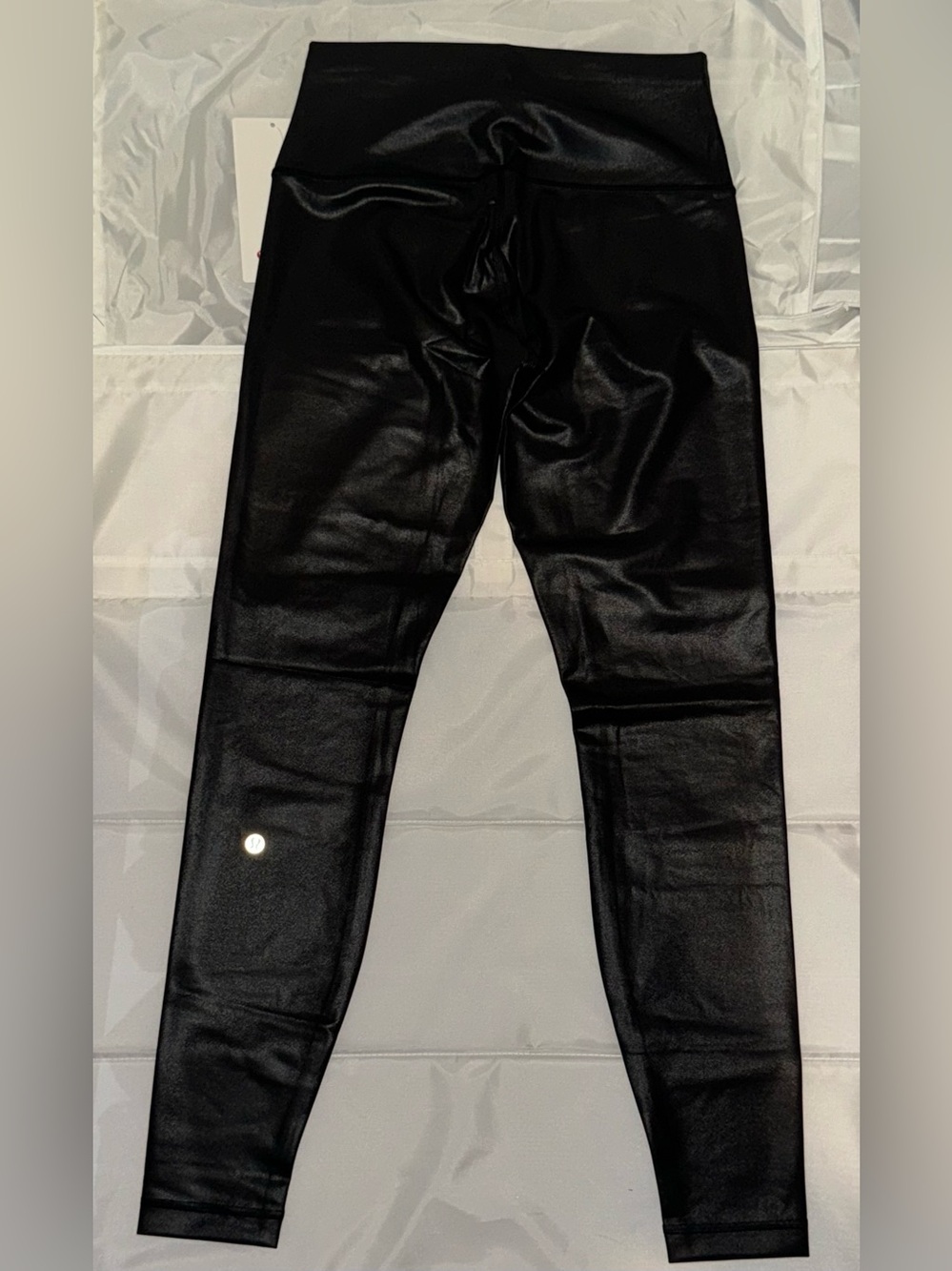 Lululemon Wunder Train High-Rise Tight 28" Foil Matte Black Leggings 8 New - Picture 7 of 8